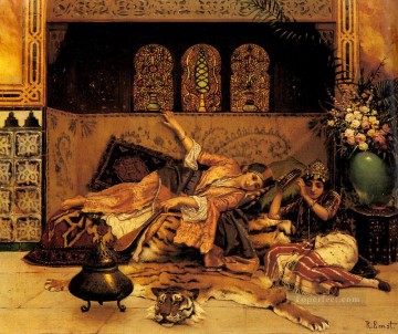  Arabian Canvas - Les Captives Arabian painter Rudolf Ernst
